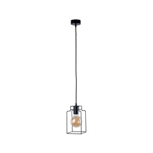 FIORD lampa loft druciana oprawa czarna sześcian 1xE27