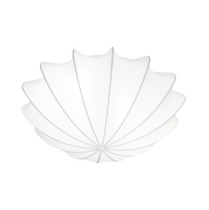 FORM M plafon tkanina biała naciągana 50cm 2xE27