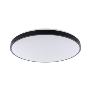 AGNES ROUND LED 64W 3000K plafon hermetyczny 64cm IP44 czarny