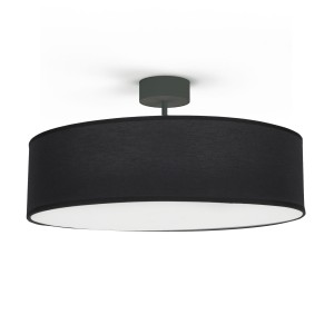 VIOLET lampa sufitowa abażur czarny 50cm 3xE27