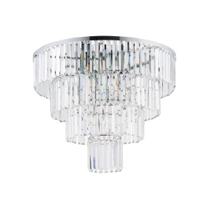 CRISTAL L plafon kryształowy chrom 12xE14 średnica 71cm