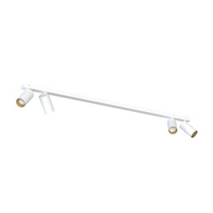 MONO listwa ze spotami 4xGU10 biała/złoty 118cm
