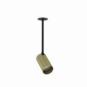 MONO SURFACE LONG S reflektor na tyczce 1xGU10 złoty/czarny podtynkowy