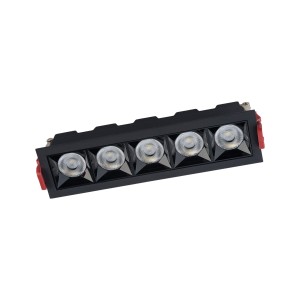 MIDI LED RECESSED 20W 3000K oprawa podtynkowa czarna