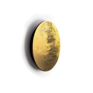 RING WOOD LED M kinkiet 10W 3000K złoty drewno