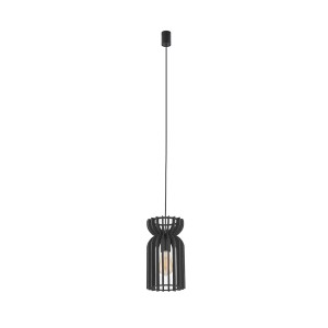 KYMI B lampa wisząca mała czarne drewno
