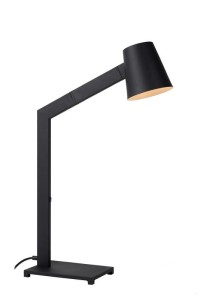 MIZUKO nowoczesna lampa biurkowa czarna 1xE14