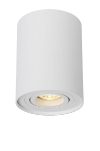 TUBE oprawa natynkowa biała tuba 1xGU10 fi 9,6cm regulowana