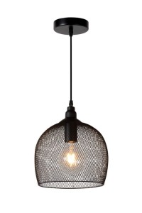 MESH lampa wisząca czarna siatka fi 22cm 1xE27