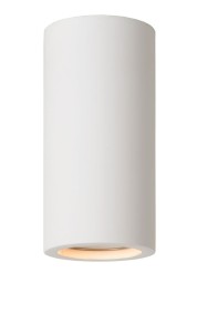 GIPSY tuba sufitowa biała gipsowa fi 7cm H 14cm 1xGU10