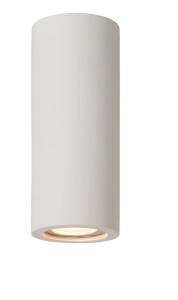GIPSY tuba sufitowa biała gipsowa fi 7cm H 17cm 1xGU10