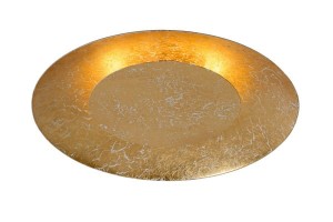 FOSKAL złoty plafon LED 12W 2700K fi 34,5 cm światło odbite