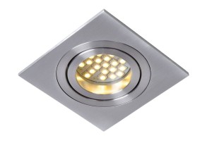 TUBE oprawa podtynkowa srebrna kwadratowa 1xGU10