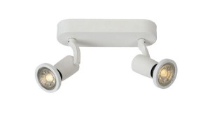 JASTER-LED 2x5W 2700K reflektorki białe na listwie ścienno-sufitowe żarówki w komplecie
