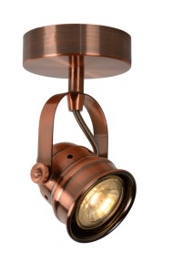 CIGAL miedziany reflektor regulowany LED 1x5W GU10 2700K żarówka w zestawie