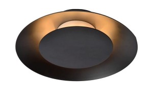 FOSKAL czarny plafon LED 6W 2700K fi 21,5 cm światło odbite