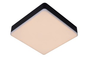 CERES-LED 30W IP44 plafon łazienkowy czarny kwadratowy 21,5cm