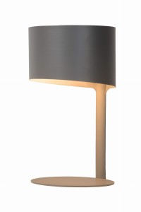 KNULLE nowoczesna szara lampa nocna biurkowa 1xE14