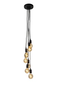 FIX MULTIPLE lampa wisząca czarne oprawki 7xE27