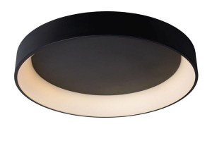 TALOWE nowoczesny czarny plafon LED 80W 3000K fi 80cm oprawa przystosowana do ściemniania