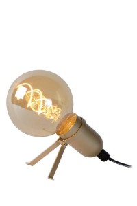 PUKKI nowoczesna lampa stołowa nocna złota 1xE27