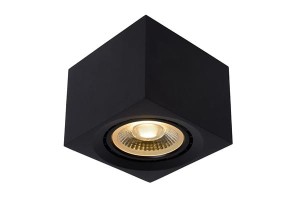 FEDLER kubik czarny LED 12W ES111 GU10 DIM 2200K-3000K żarówka ściemnialna w komplecie