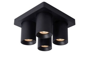 NIGEL LED 4x5W DIM plafon regulowany czarny