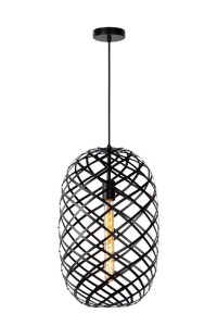 WOLFRAM zwis metalowy ażurowy czarny fi 32cm 1xE27
