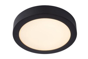 BRICE-LED 15W 3000K plafon IP44 czarny okrągły fi 24cm