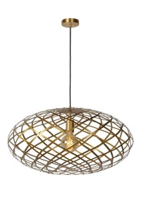 WOLFRAM zwis metalowy ażurowy złoty fi 65cm 1xE27
