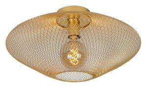 MESH lampa sufitowa złota siatka fi 45cm 1xE27