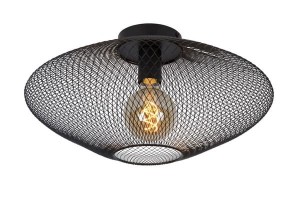 MESH lampa sufitowa czarna siatka fi 45cm 1xE27