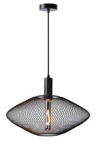 MESH lampa wisząca czarna siatka fi 45cm 1xE27