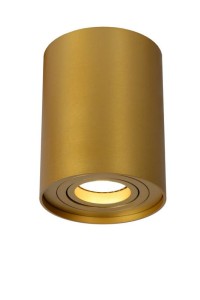 TUBE oprawa natynkowa złota tuba 1xGU10 fi 9,6cm regulowana