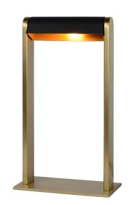 LORAS lampa stolikowa złota z dodatkiem czerni 1xG9 regulowana