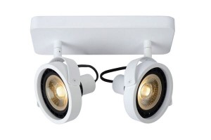 TALA LED 2x12W 3000K lampa ścienna sufitowa biała regulowana żarówka LED ES111 GU10 ściemnialna w komplecie