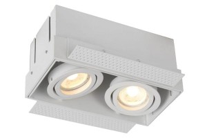 TRIMLESS oprawa bez ramki biała 2xGU10 regulowana podtynkowa