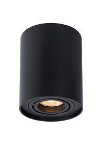 TUBE oprawa natynkowa czarna tuba 1xGU10 fi 9,6cm regulowana