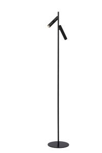 PHILON  lampa stojąca czarna LED 2x4,5W ściemnianie dotykowe minimalistyczny design