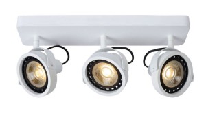 TALA LED 3x12W 3000K lampa ścienna sufitowa biała regulowana żarówka LED ES111 GU10 ściemnialna w komplecie