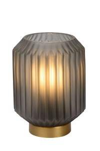 SUENO lampa nocna szklana szaro-złota 1xE14