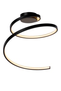 MAXENCE lampa sufitowa LED spirala 24W czarna