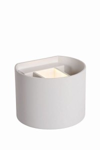 AXI kinkiet łazienkowy półokrągły biały LED 2x3,5W IP54 z regulowanym kątem świecenia światło góra dół