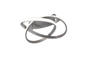 COURSE lampa sufitowa nikiel mat pętla LED 18W 3000K DIM