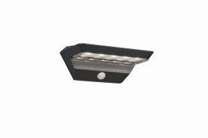 MENDOZA kinkiet solarny LED 5W IP44 z czujnikiem ruchu antracyt