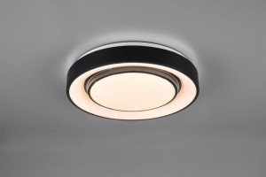MONA czarny plafon LED 20W RGB CCT sterowanie aplikacją