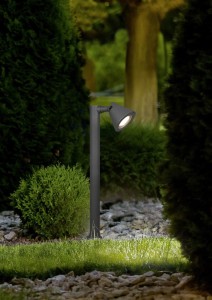 KAVERI słupek ogrodowy 60cm niski antracyt z regulowaną główką GU10