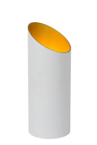 QUIRIJN lampa na szafkę biało-złota fi 9,6cm 1xG9 