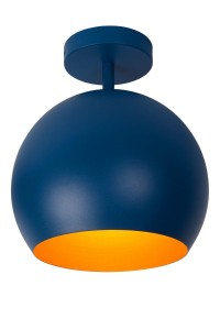 BINK lampa sufitowa niebieska kula fi 24,5cm regulowana 1xE27