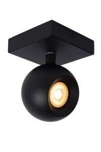 FAVORI spot czarna kulka fi 9cm 1xGU10 regulowany